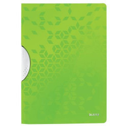 LEITZ Chemise à clip COLORCLIP WOW en polypropylène opaque 5/10eme. Coloris vert