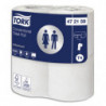 TORK Colis de 12 paquets de 4 rouleaux Papier toilette traditionnel Advanced Blanc 2 plis 200 feuilles