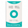 EXACOMPTA Etui de 100 fiches bristol perforées 125x200mm quadrillées 5x5 Blanc
