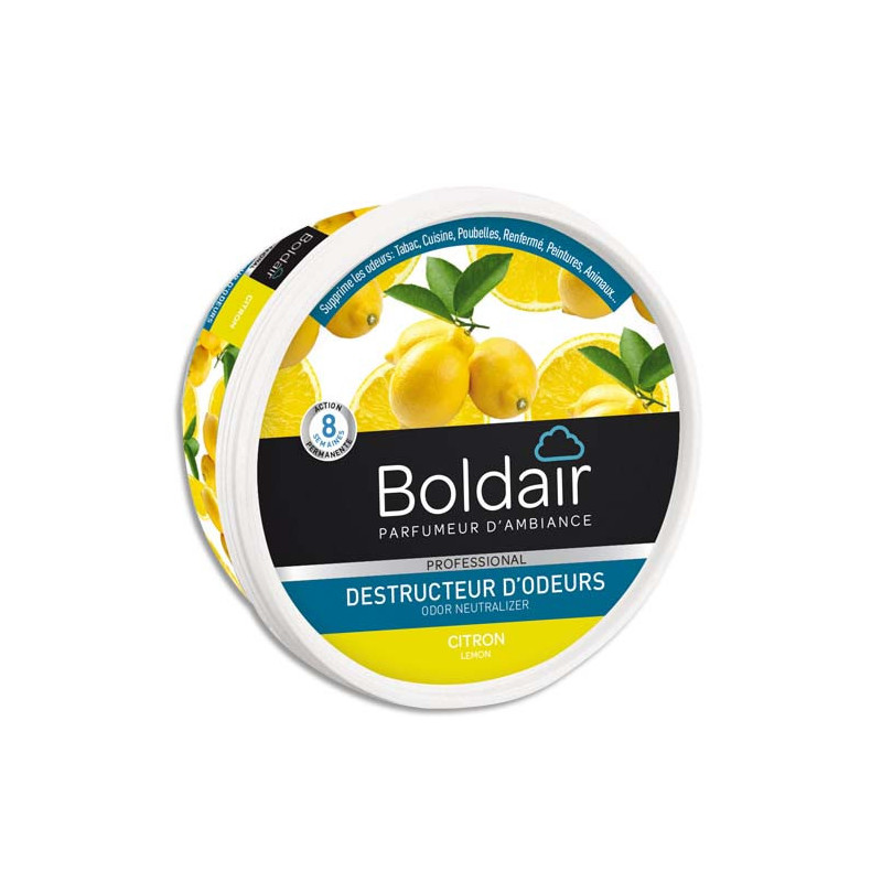 BOLDAIR Pot 300g Gel destructeur d'odeurs Citron