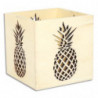GRAINE CREATIVE Photophore ananas en bois à décorer, format 10x10x10cm