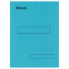 ESSELTE Boîte de 100 sous-dossier en carton Kraft, 1 rabat. Format A4. Coloris Bleu