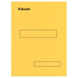 ESSELTE Boîte de 100 sous-dossier en carton Kraft, 1 rabat. Format A4. Coloris Jaune