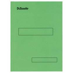 ESSELTE Boîte de 100 sous-dossier en carton Kraft, 1 rabat. Format A4. Coloris Vert