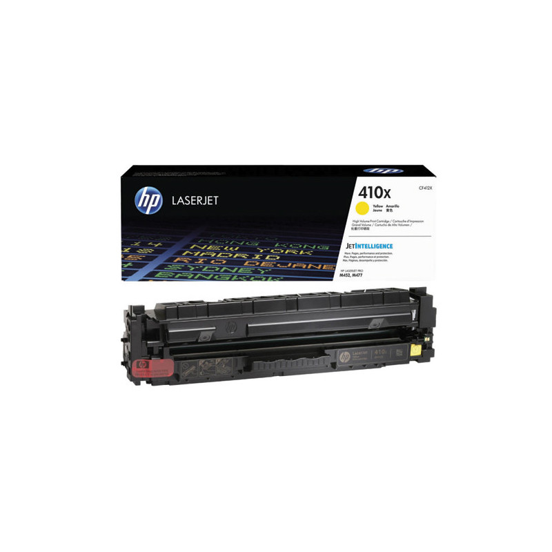 HP 410X CF412X Toner Jaune grande capacité Authentique pour HP Color LaserJet Pro M377 / M452 / M477