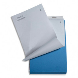 EXACOMPTA Bloc maître d'hôtel 8,5x17cm autocopiant texté 50 feuillets numérotés dupli. Encollées en pied