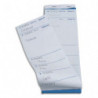 EXACOMPTA Bloc brasserie 9,5x26cm autocopiant texté 50 feuillets numérotés dupli. 6 coupons détachables