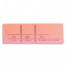 EXACOMPTA Bloc passe-partout 100 feuillets numérotés 4,8x15cm. 3 volets détachables. Coloris Rouge