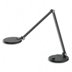 UNILUX Lampe de bureau LED Eyecaring Everest noir. Anti-éblouissement. Variateur d'intensité et couleur
