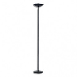 UNILUX Lampadaire LED Dely 2,0 noir. Variateur d'intensité sur le mât. 3100 k, vasque orientable