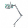 UNILUX Lampe loupe LED Zoom blanche. Double bras. Pince. Loupe de 3 dioptries, grossissement de 1,75.