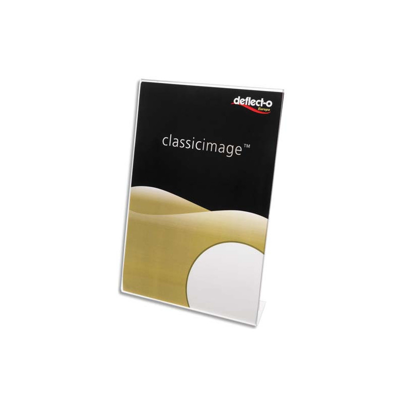 DEFLECTO Porte-affiche transparent pour documents A4 portrait incliné