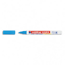 EDDING Marqueur craie liquide E-4085 pointe ogive 1-2mm base eau. Effaçable chiffon humide. Coloris bleu