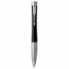 PARKER Bille à rotation PARKER Urban Twist noir mat avec finitions chrome. Pointe moyenne. Encre bleue