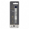 PARKER Blister de 3 recharges bille PARKER QuinkFlow. Pointe moyenne. Encre bleue