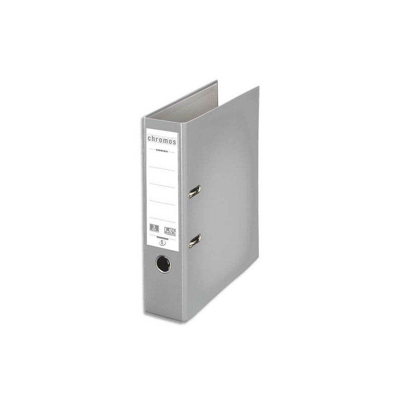 ESSELTE Classeur à levier Chromos Plus, A4, 8 cm, PP, gris