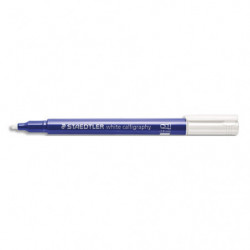 STAEDTLER® metallic calligraphy 8325 - Marqueur encre blanche pointe biseau 2,8 mm