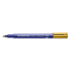 STAEDTLER® metallic calligraphy 8325 - Marqueur encre métallisée or pointe biseau 2,8 mm