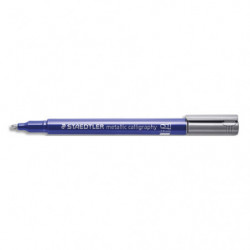 STAEDTLER® metallic calligraphy 8325 - Marqueur encre métallisée argent pointe biseau 2,8 mm