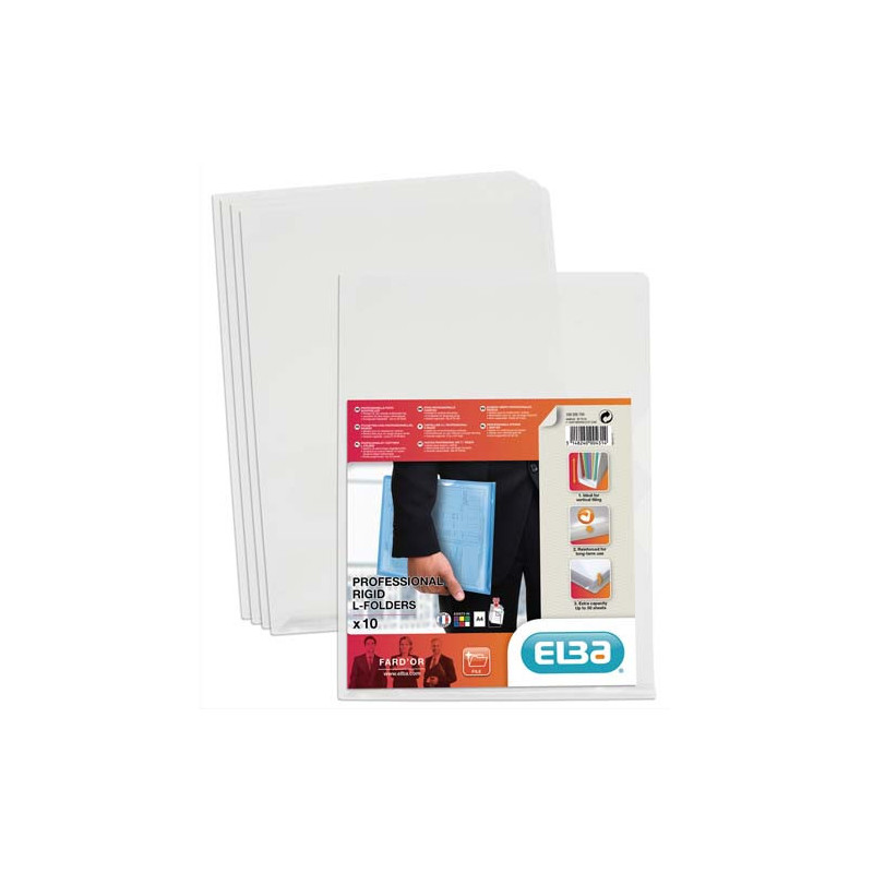 OXFORD Sachet de 10 pochettes-coin Fard'or en PVC 14/100e. Dimensions : 21x30cm. Coloris incolore