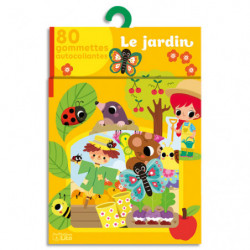 LITO DIFFUSION Boîte de 80 gommettes sur le thème du jardin. A partir de 3 ans