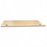 Plateau FLEXI mélaminé 25mm 160x80cm pré-percés pour obturateur. Coloris Chêne