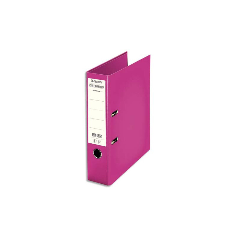 ESSELTE Classeur à levier Chromos Plus, A4, 8 cm, PP, fuchsia