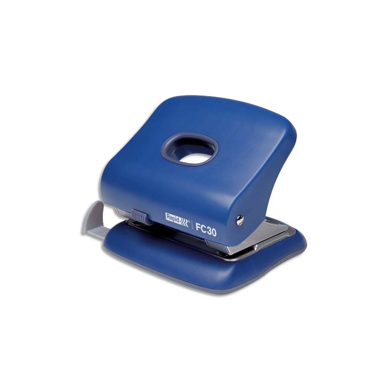RAPID Perforateur 2 trous FC30. Capacité 20 feuilles. Bleu.