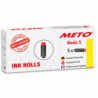 METO Pack de 5 rouleaux encreurs pour Meto Basic S 1 ligne