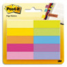 POST-IT Marque-pages POST-IT® papier (10x50) couleurs néons assortis