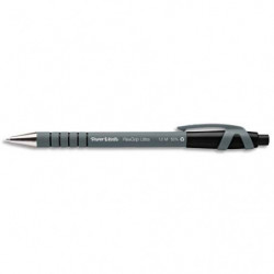 PAPERMATE Stylo bille Flexgrip pointe moyenne rétractable encre Noire corps caoutchouc