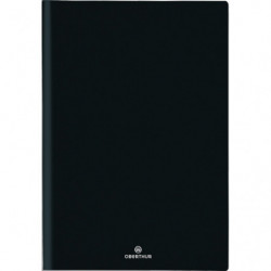 OBERTHUR Semainier MALMO 25 spiralé, Janvier à Décembre 2025, format 17x24,5cm, couv amovible PVC Noir