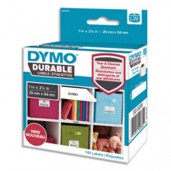 DYMO Rouleau de 160 étiquettes LabelWriter Durable Noir/Blanc25x54mm 2112283