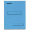ESSELTE Boîte de 100 sous-dossiers 160g à 2 rabats Bleu Scor, pour dossiers armoire et tiroir