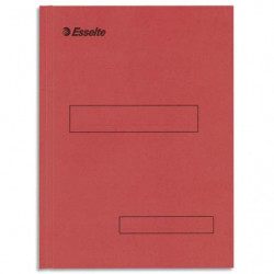 ESSELTE Boîte de 100 sous-dossiers 160g à 2 rabats Rouge Scor, pour dossiers armoire et tiroir