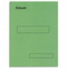 ESSELTE Boîte de 100 sous-dossiers 160g à 2 rabats Vert Scor, pour dossiers armoire et tiroir