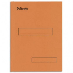 ESSELTE Boîte de 100 sous-dossiers 160g à 2 rabats Orange Scor, pour dossiers armoire et tiroir