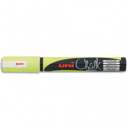 UNI-BALL Marqueur craie CHALK MARKER, pointe ogive moyenne Jaune fluo