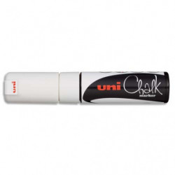 UNI-BALL Marqueur craie CHALK MARKER, pointe biseautée large Blanc
