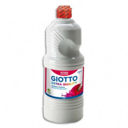 GIOTTO Flacon d'1 litre de gouache liquide de couleur Blanc