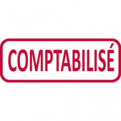 TRODAT Timbre formule COMPTABILISE - Xprint à encrage automatique Rouge. Dim.empreinte 45x16mm