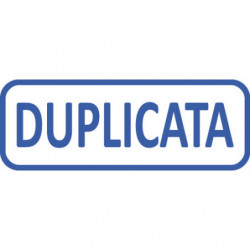TRODAT Timbre formule DUPLICATA - Xprint à encrage automatique Bleu. Dim.empreinte 45x16mm