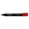 STAEDTLER Marqueur permanent pointe ogive corps plastique encre Rouge à base d'alcool ne sèche pas 352