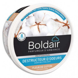 BOLDAIR Pot 300g Gel destructeur d'odeurs Fleur de Coton