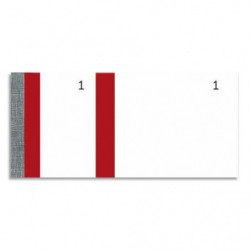 EXACOMPTA Bloc vendeur 100 feuillets 60x135 mm Rouge