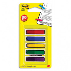 POST-IT Dévidoir 5x20 marque-pages flèches