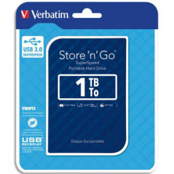 VERBATIM Disque dur 2,5'' USB 3.0 Store'N'Go Style 1To Bleu 53200