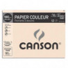 CANSON Pochette de 12 feuilles papier dessin MI-TEINTES 160g 24x32cm Noir Ref-317104