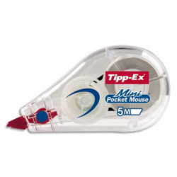 TIPP-EX Mini roller de correction jetable sans solvant correction à sec 5 mm x 5 m MINI POCKET MOUSE