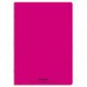CONQUERANT C9 Cahier piqûre 24x32cm 96 pages 90g grands carreaux Seyès. Couverture polypropylène Rose